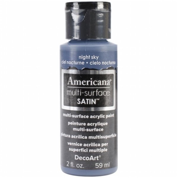 Deco Art Americana Multi-Surface Satin Acrylic Paint 2oz-Night Sky DE381049